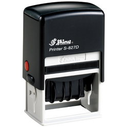 Shiny S-827D Custom Self-Inking Date Stamp