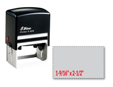 S-829 Shiny Custom Self-Inking Stamp