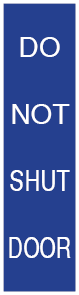 Plastic Engraved Sign Only 4x1