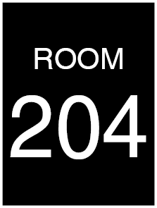 Plastic Engraved Sign Only 4x3