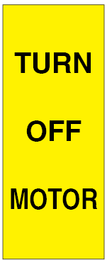 Plastic Engraved Sign Only 5x2