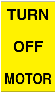 Plastic Engraved Sign Only 5x3